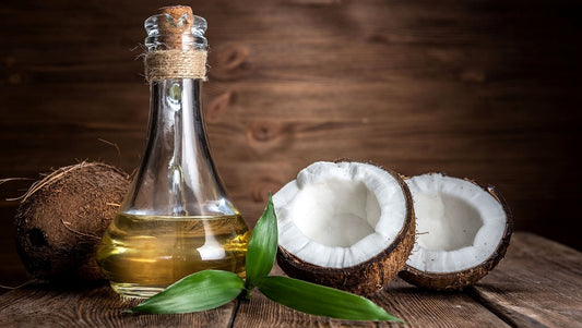 Aceite de coco en el pelo
