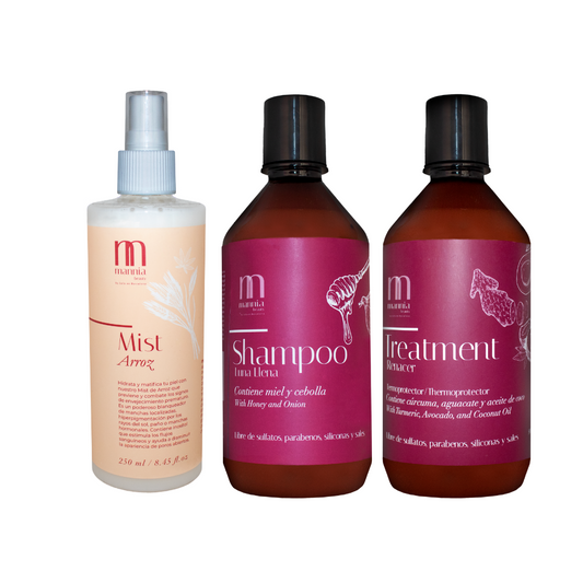 Shampoo & treatment 500ml + mist de arroz